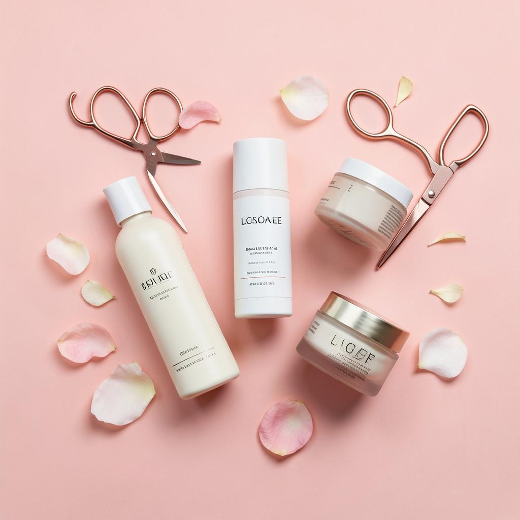 Salon order flat-lay